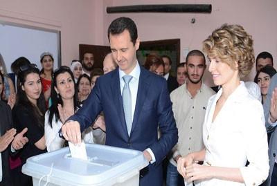 Assad bei der Wahl